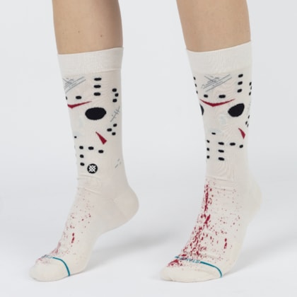 Meia Stance X Friday The 13 Jason Crew White A545C24JAS-WHT