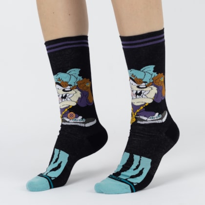 Meia Stance X Looney Tunes Taz Crew Black A545C24TAZ-BLK