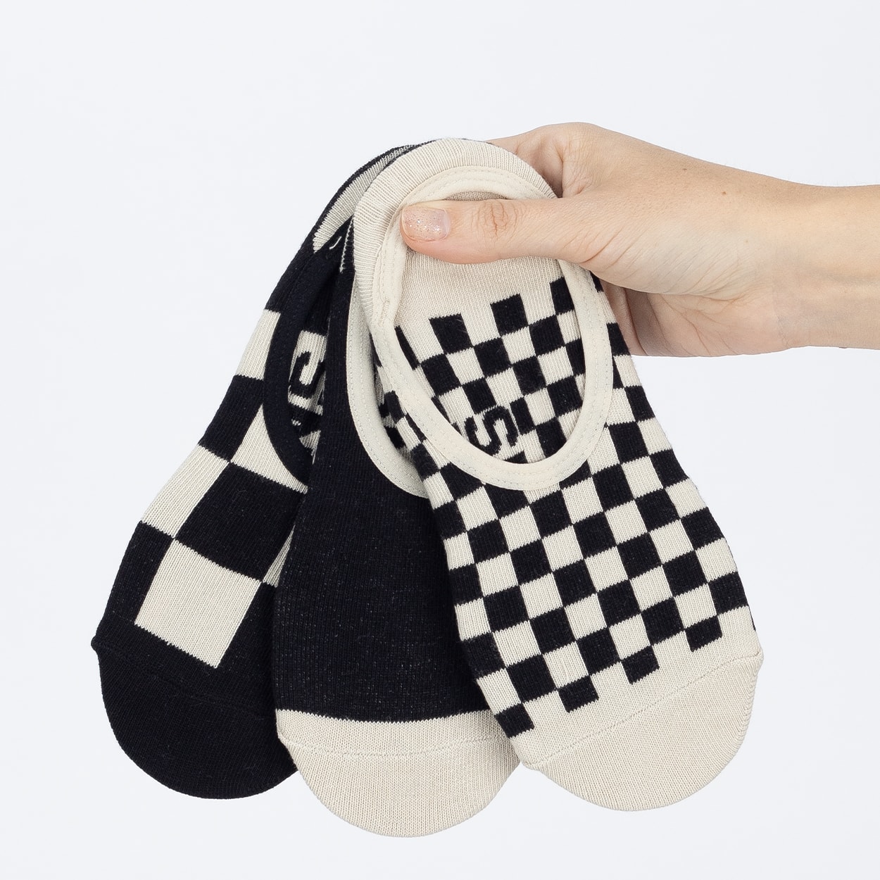 Meia Vans Checker Canoodle Black VN000HTPBLK