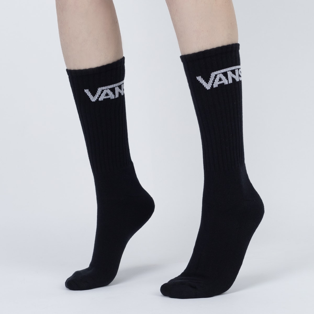 Meia Vans Classic Crew Kit 3 Pares Black Checkerboard VN000XSE95Y