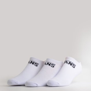 Meia Vans Feminina Classic Kick Kit 3 Pares White VN0A4A5UWHT Meia Vans Feminina Classic Kick Kit 3 Pares White VN0A4A5UWHT