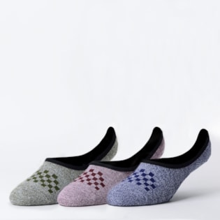 Meia Vans Marled Canoodle Kit 3 Pares Multi VN0A3NGQ448 Meia Vans Marled Canoodle Kit 3 Pares Multi VN0A3NGQ448