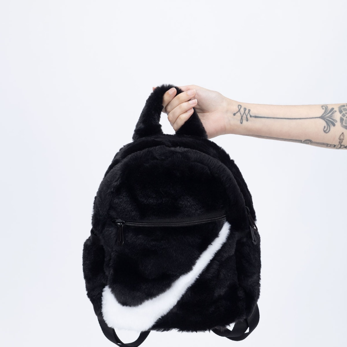 black furry mini backpack Abel & Lula Faux Fur Navy The fluffy straps add extra comfort and charm Nike Futura 365 Faux Fur