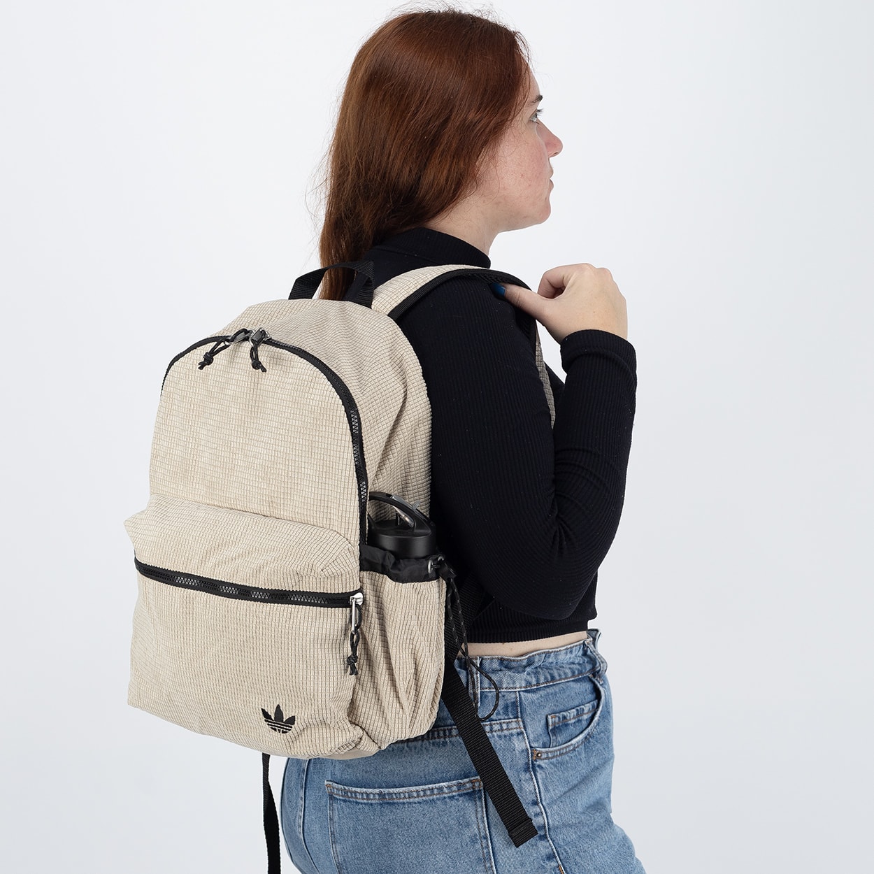 pusuke　0226 Mochila adidas Backpack Stone Khaki Black JW1186