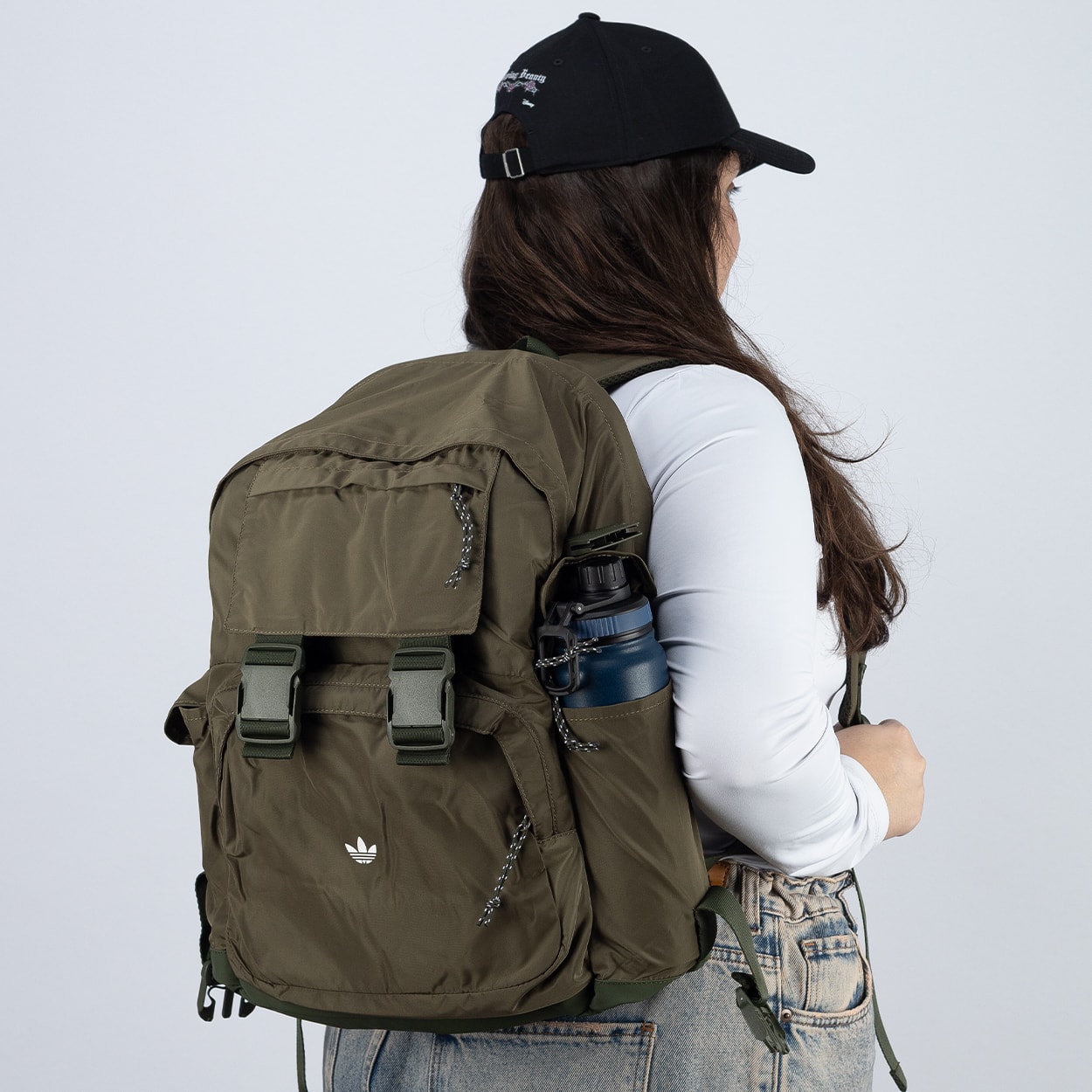 Mochila adidas Fivela Main Originals Olive Strata KQ6370