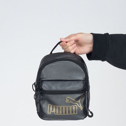 Mochila Puma Core Up Minime Backpack Black Metallic 07915401