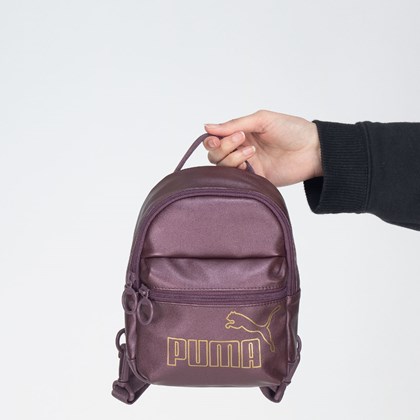 Mochila Puma Core Up Minime Backpack Dusty Plum Metallic 07915403