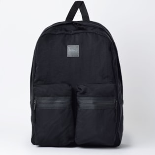 Mochila Vans Double Down Backpack Black VN0A3NG3BLK Mochila Vans Double Down Backpack Black VN0A3NG3BLK