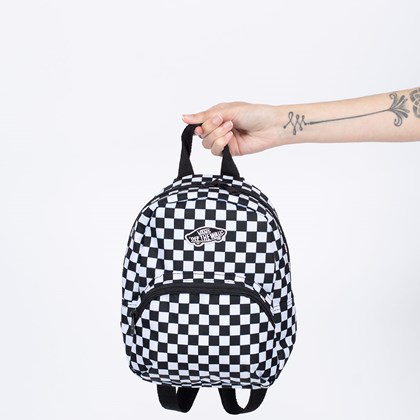 Mochila Vans Got This Mini Backpack Black White Checkerboard VN0A3Z7W56M