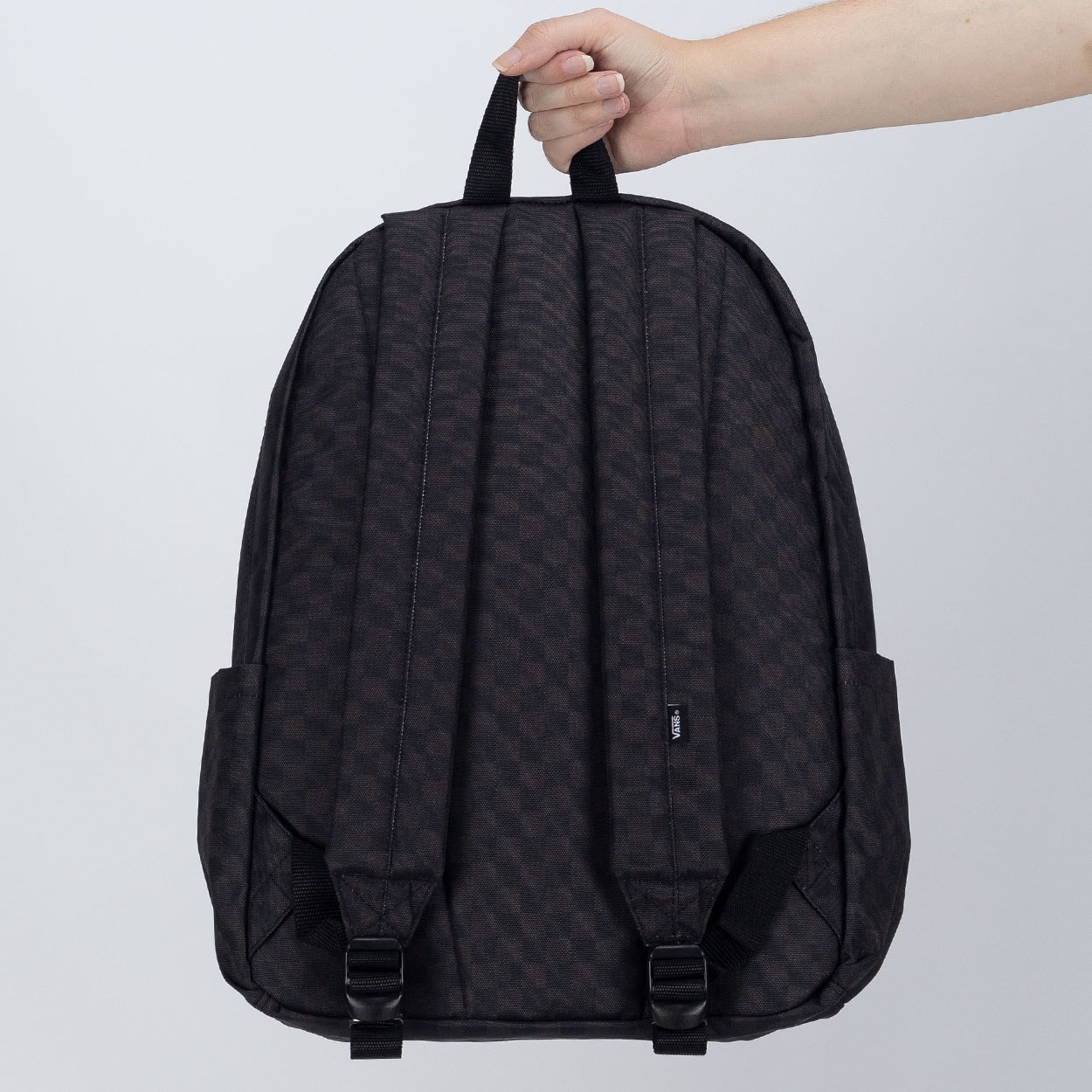 Mochila Vans Old Skool Check Backpack Black Charcoal VN000H4XBA5