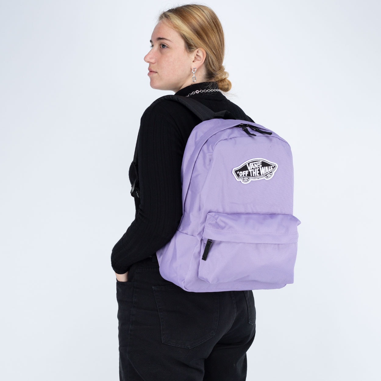 Mochila Vans Realm Backpack Chalk Violet VN0A3UI6ZB2 na Loja Virus 41