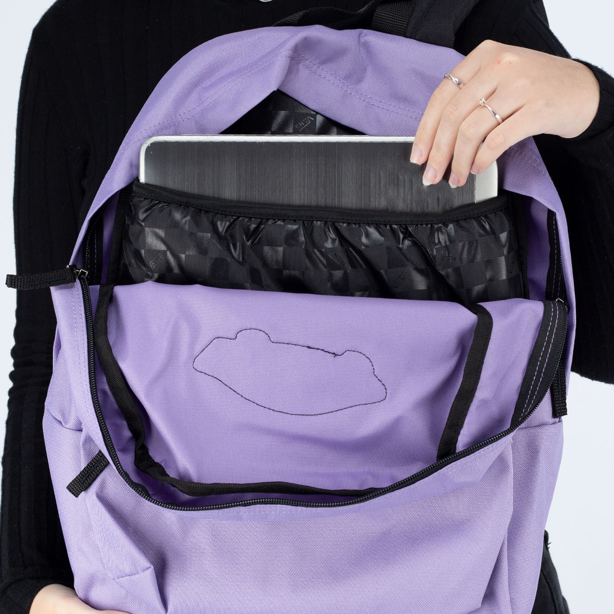 Mochila Vans Realm Backpack Chalk Violet VN0A3UI6ZB2 na Loja Virus 41