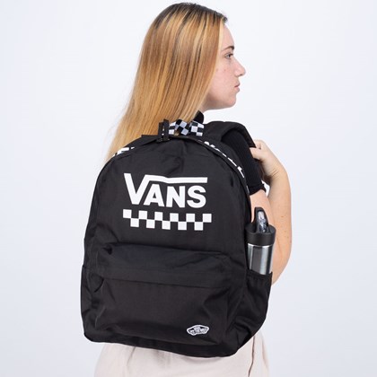 Mochila Vans Street Sport Realm Backpack Black White Checkerboard VN0A49ZJ56M