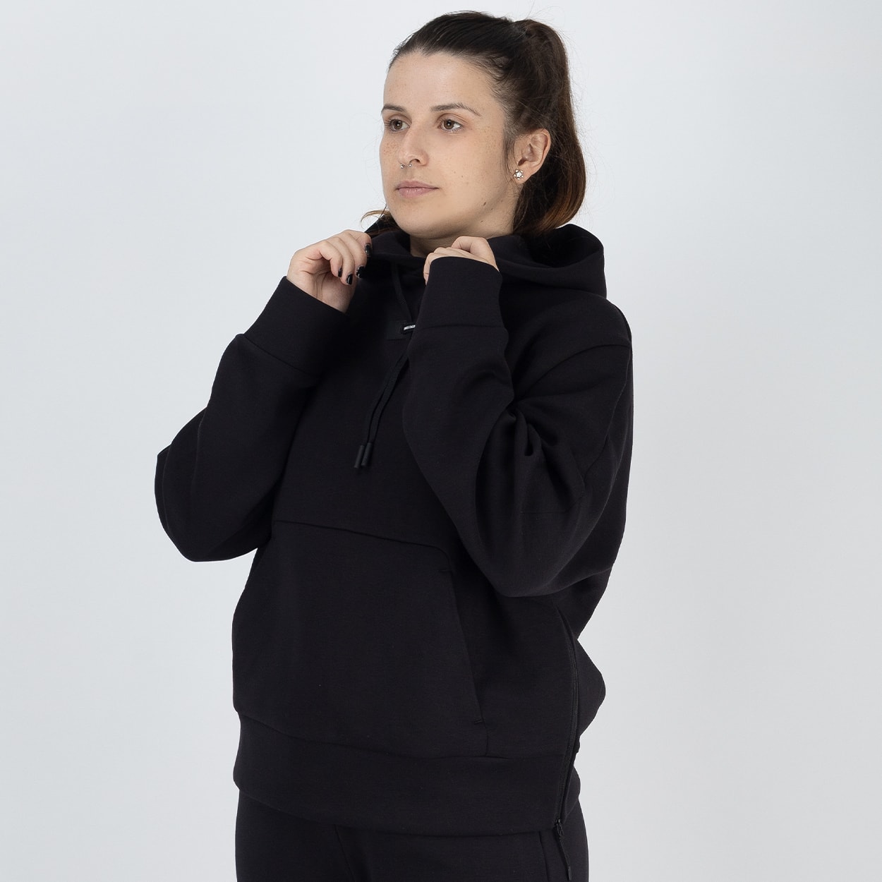 Da-iCE Color Flocky Sweat Mサイズ Moletom On Focus Tech Hoodie Black 1WF30360553