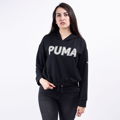 Moletom Puma Capuz Feminino Modern Sports Hoody Black 58123401