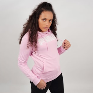 Moletom Puma Feminino Capuz Graphic Hoody Rosa 85467121 Moletom Puma Feminino Capuz Graphic Hoody Rosa 85467121
