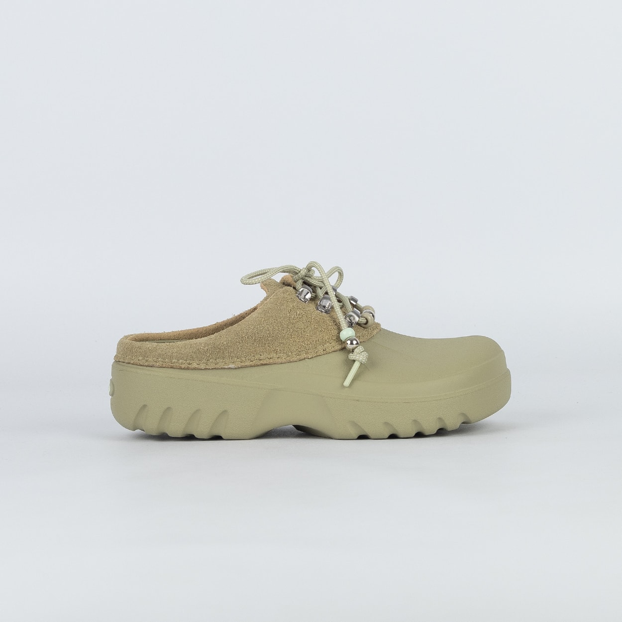 Mule Crocs Axle Suede Sepia Dark Cocoa 214137-2MV
