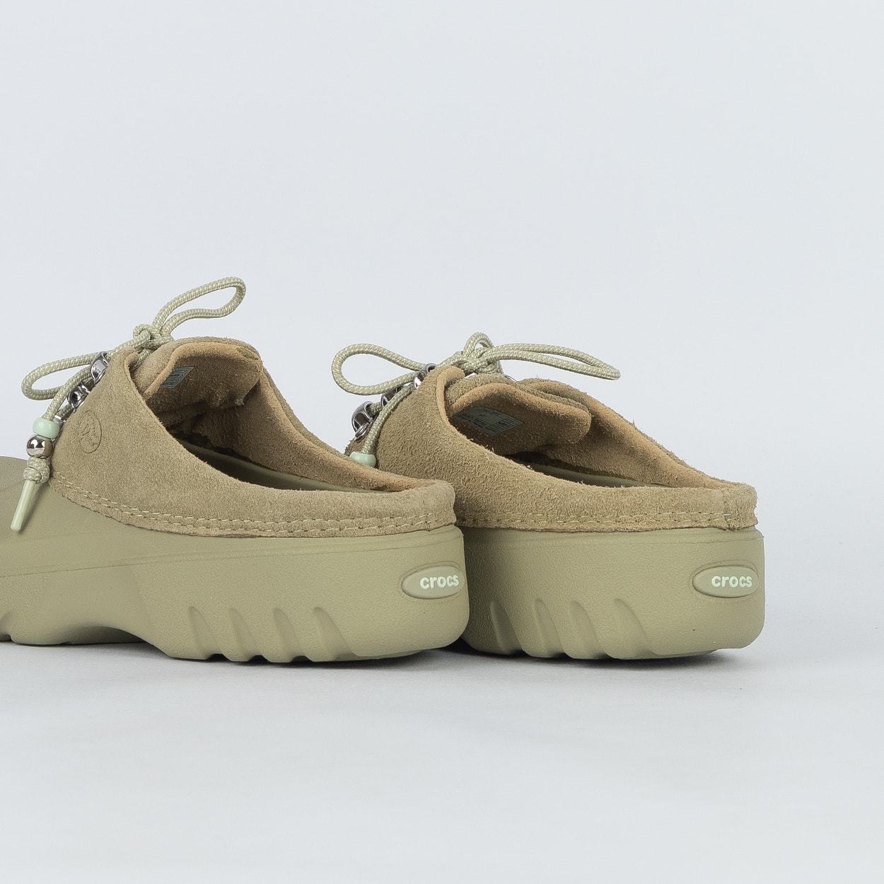 Mule Crocs Axle Suede Tac Green 214137-3DD