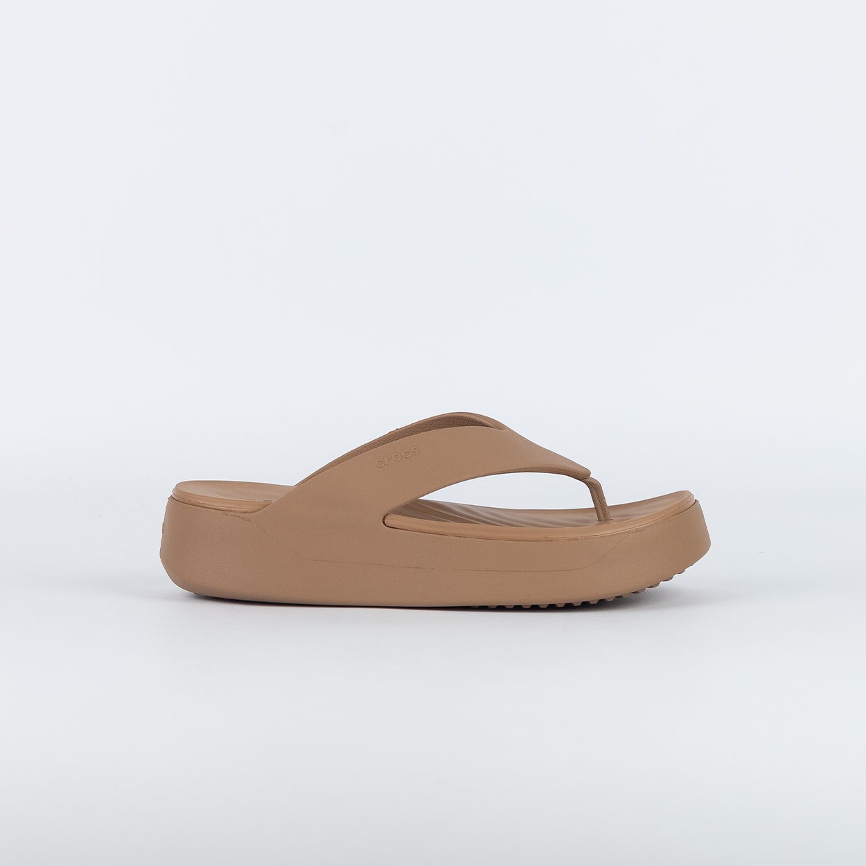 Sandália Crocs Getaway Platform Flip Milk Chocolate 209410-2JJ