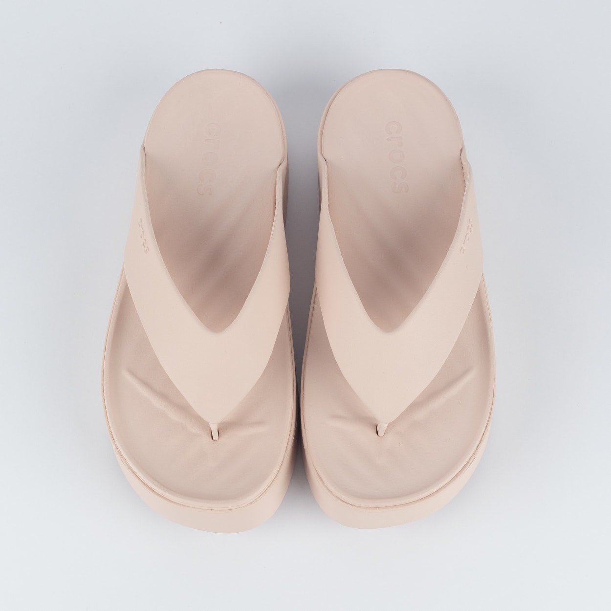 ローズドルチェLifewave Sandália Crocs Getaway Platform Flip Quartz 209410-6UR