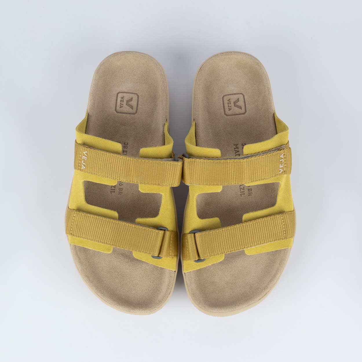 Sandália Veja Arpoador Suede Soft Liquor Ocre AP3221032