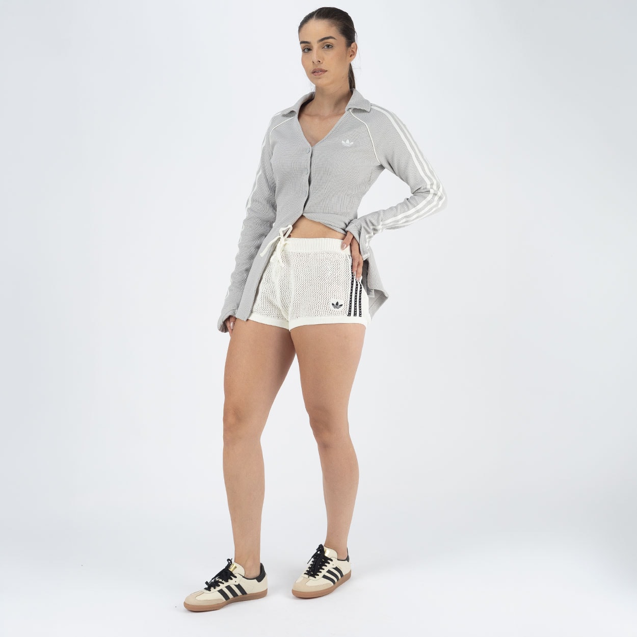 Shorts adidas Crochet Off White KC6477