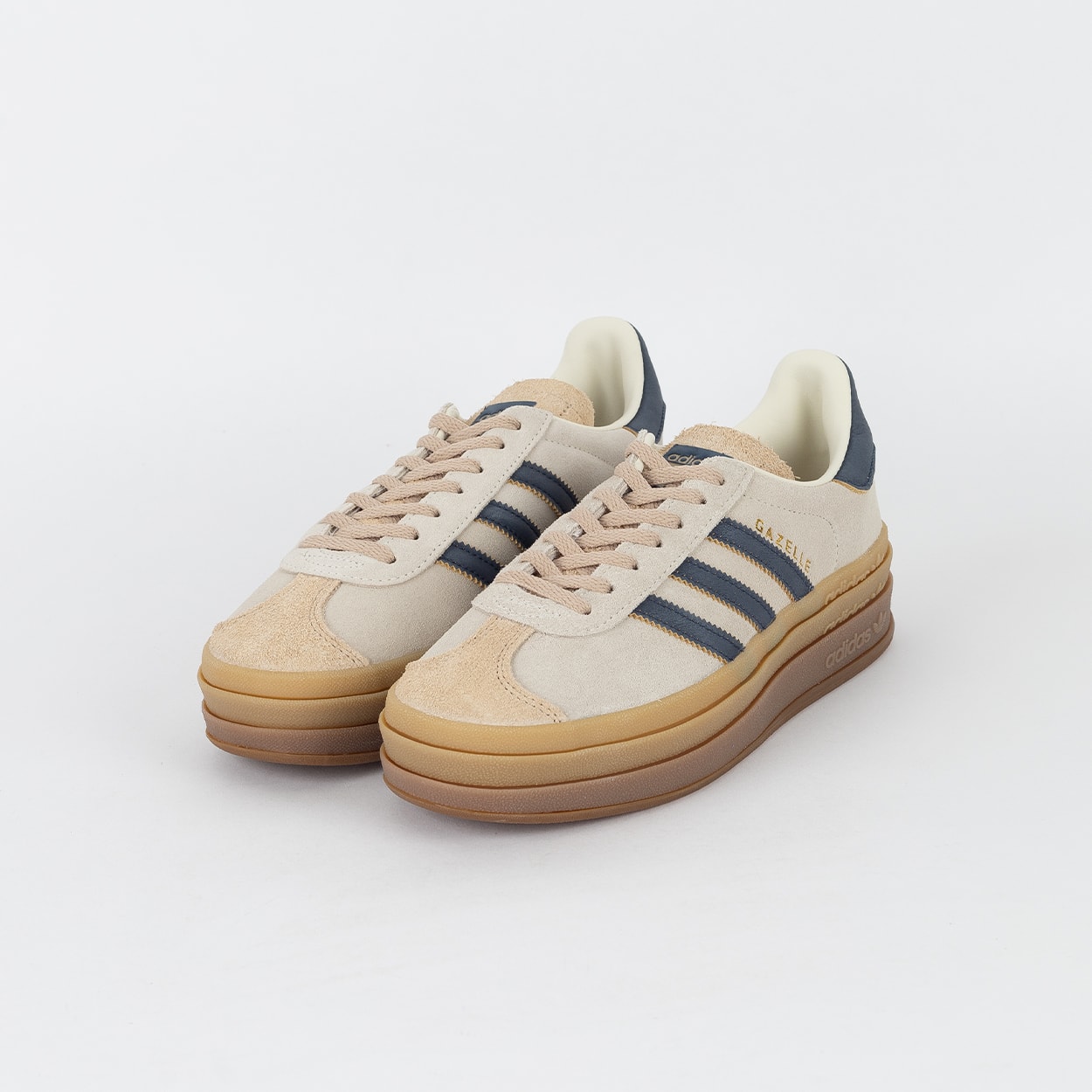 Tênis adidas Gazelle Bold Cream White Night Indigo JQ5126