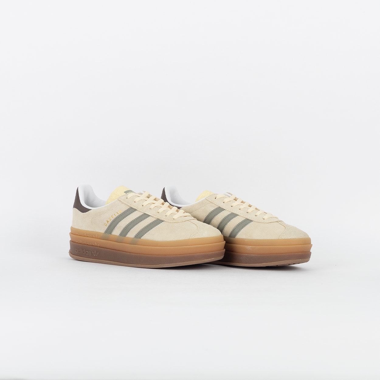 Tênis adidas Gazelle Bold Warm Vanilla Silver Pebble JI2696
