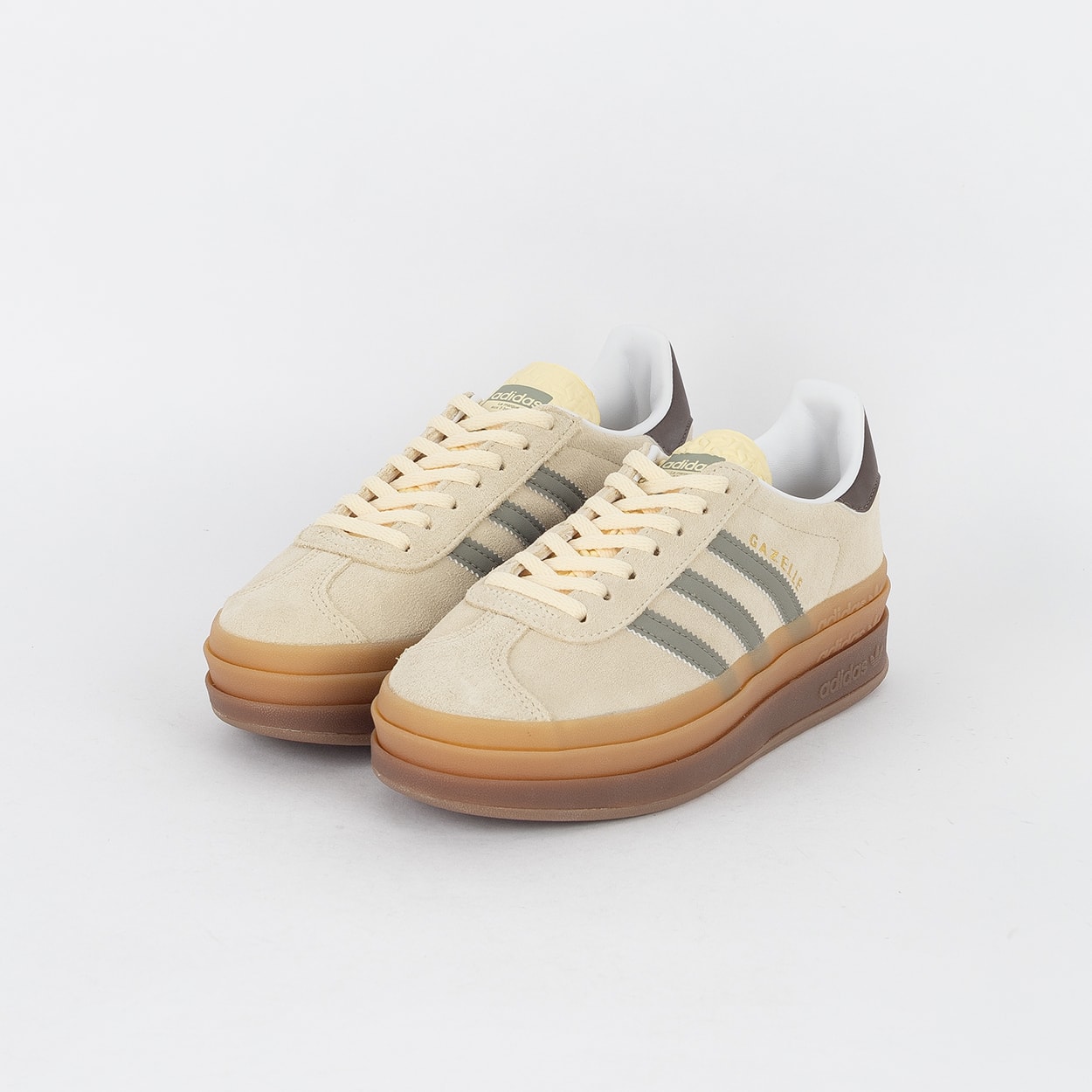 Tênis adidas Gazelle Bold Warm Vanilla Silver Pebble JI2696
