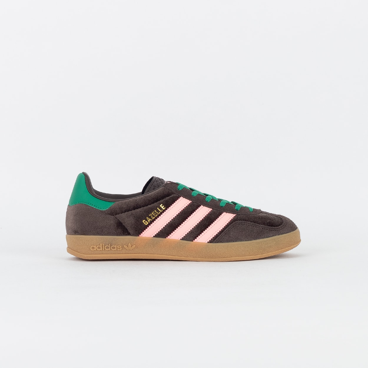 Tênis adidas Gazelle Indoor Dark Brown Glow Pink JI2714
