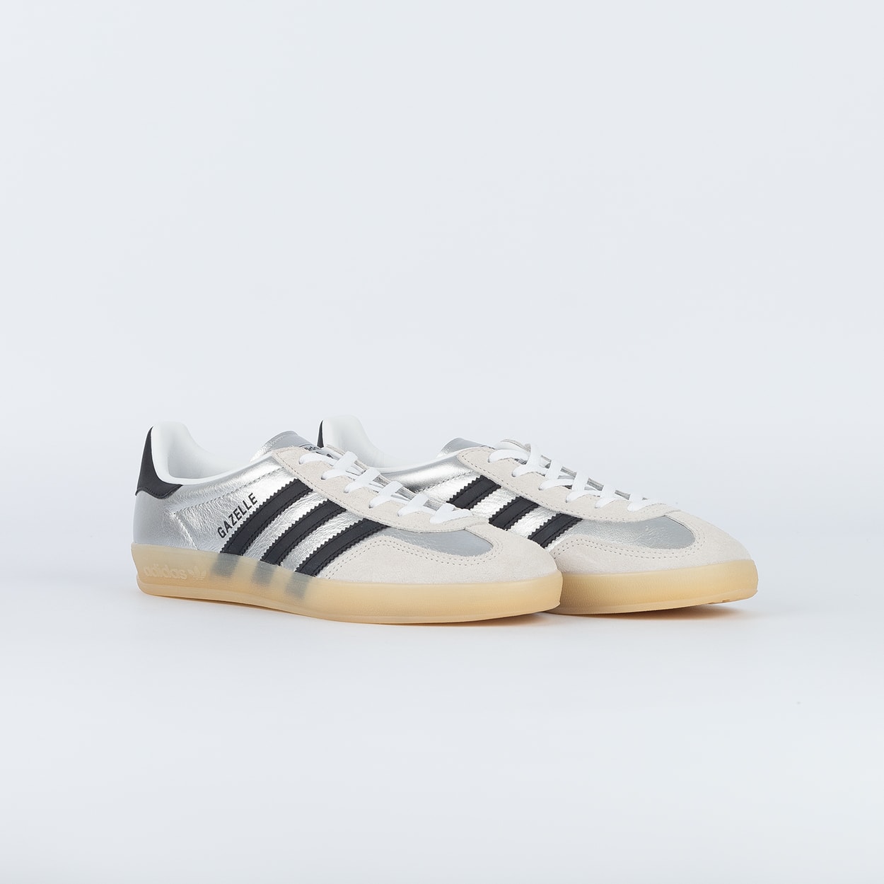 Tênis adidas Gazelle Indoor Grey One Core Black Silver Metallic HP7215