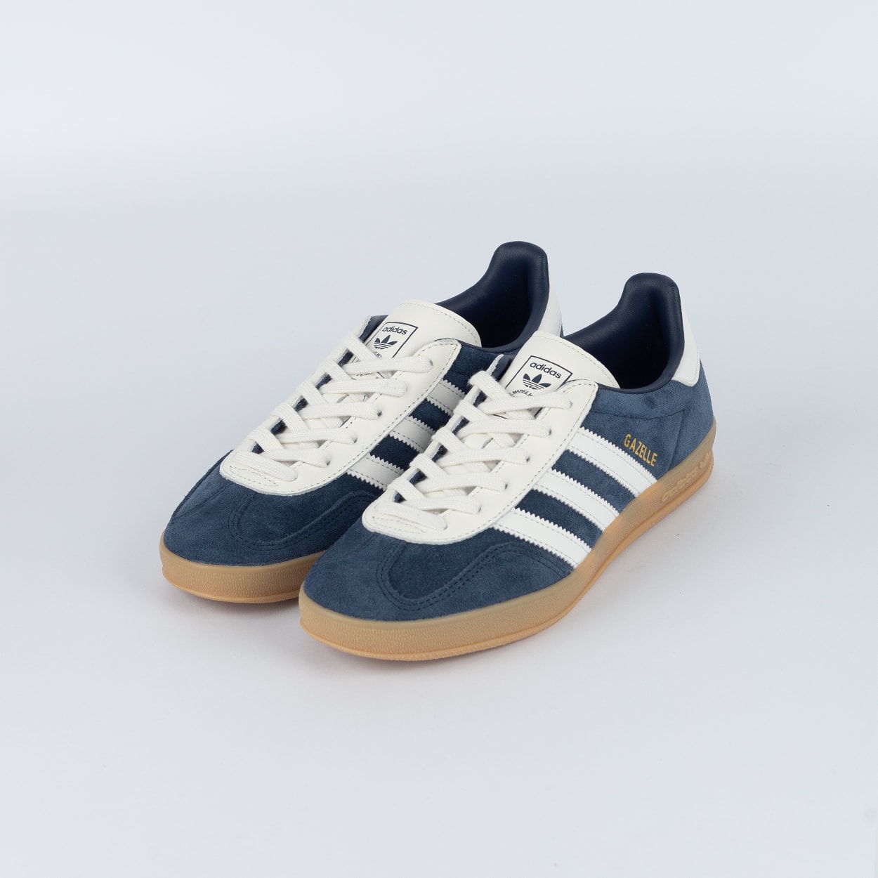 hy Tênis adidas Gazelle Indoor Night Indigo Core White Gum IH9650