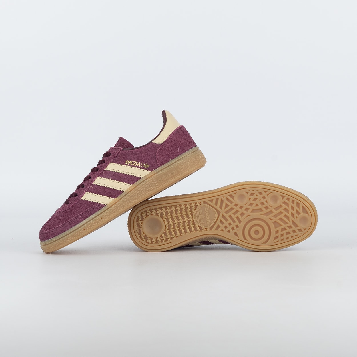 Tênis adidas Handball Spezial Maroon Warm Vanilla Gold Metallic KK0929