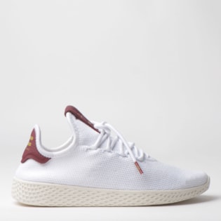Tênis Adidas PW Tennis HU W Branco Bordo Pharrell Williams D96443 Tênis Adidas PW Tennis HU W Branco Bordo Pharrell Williams D96443