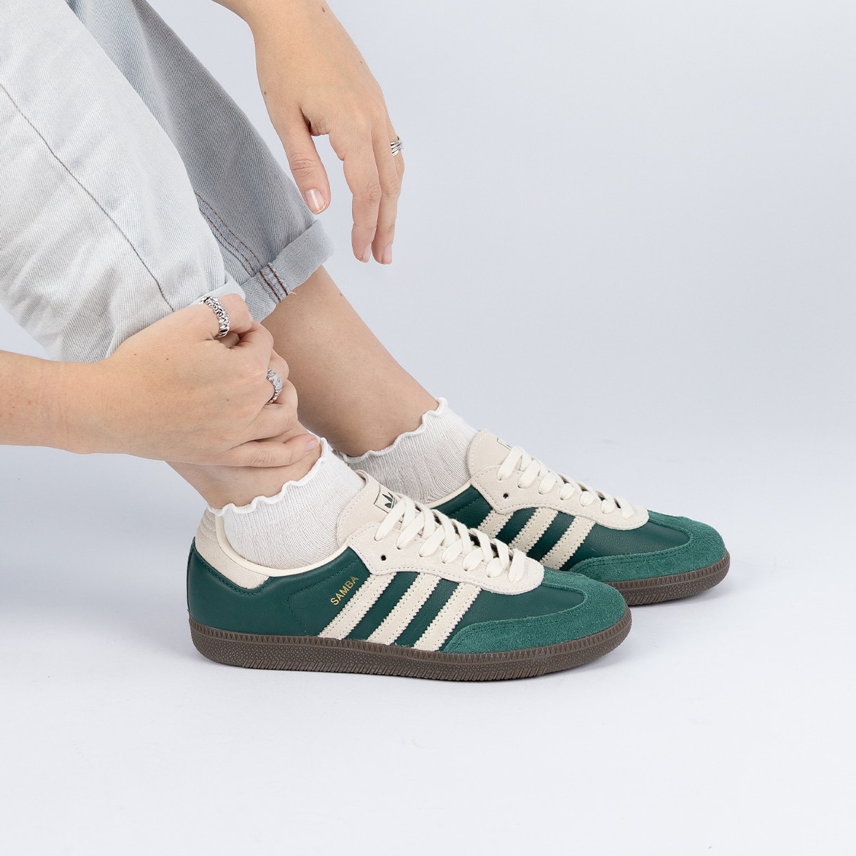 Tênis adidas Samba OG Collegiate Green Cream White JI3215