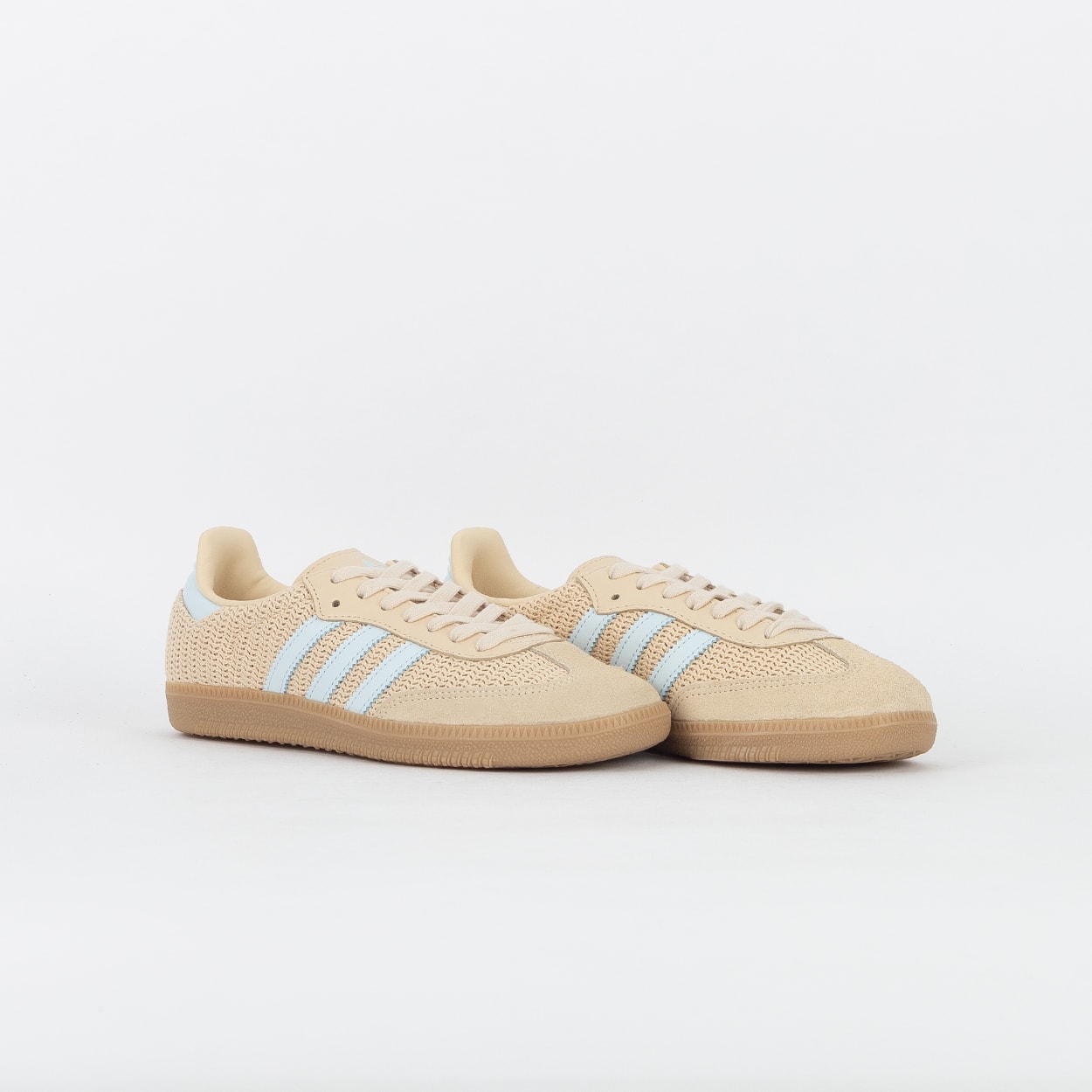 Tênis adidas Samba OG Core Black Sand Strata Sky Tint JR8168