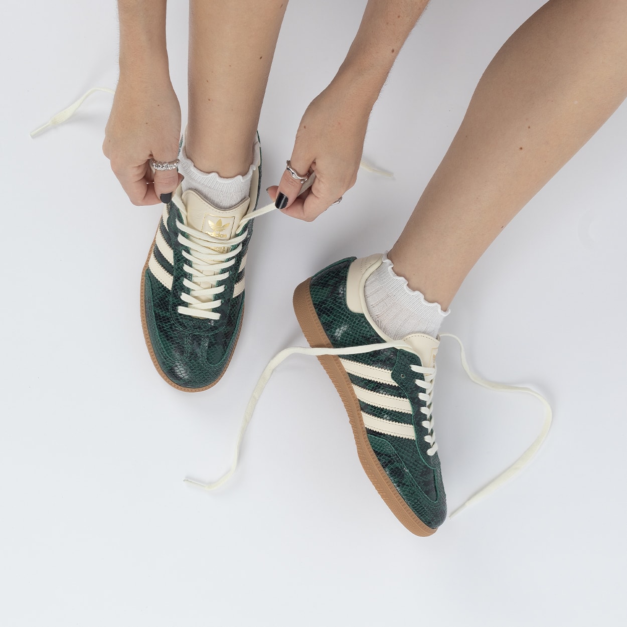 Tênis adidas Samba Og Cream White Collegiate Green JR8848