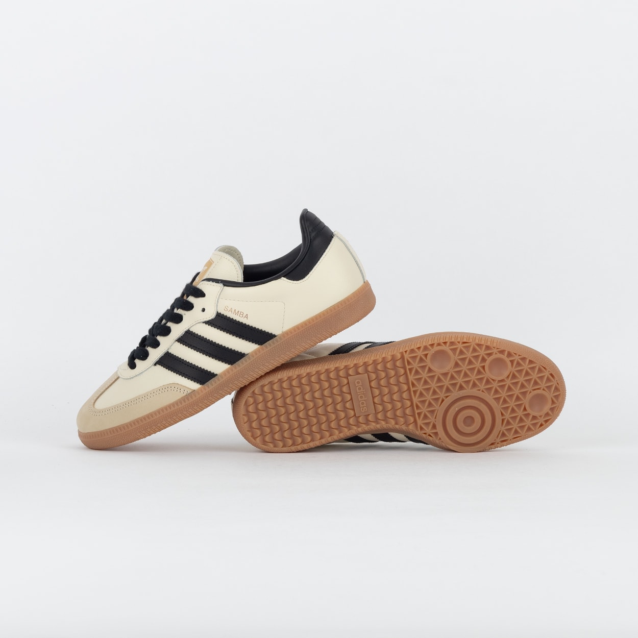 りぼん　　　 samba KH6876 Tênis adidas Samba OG Cream White Core Black JK4976