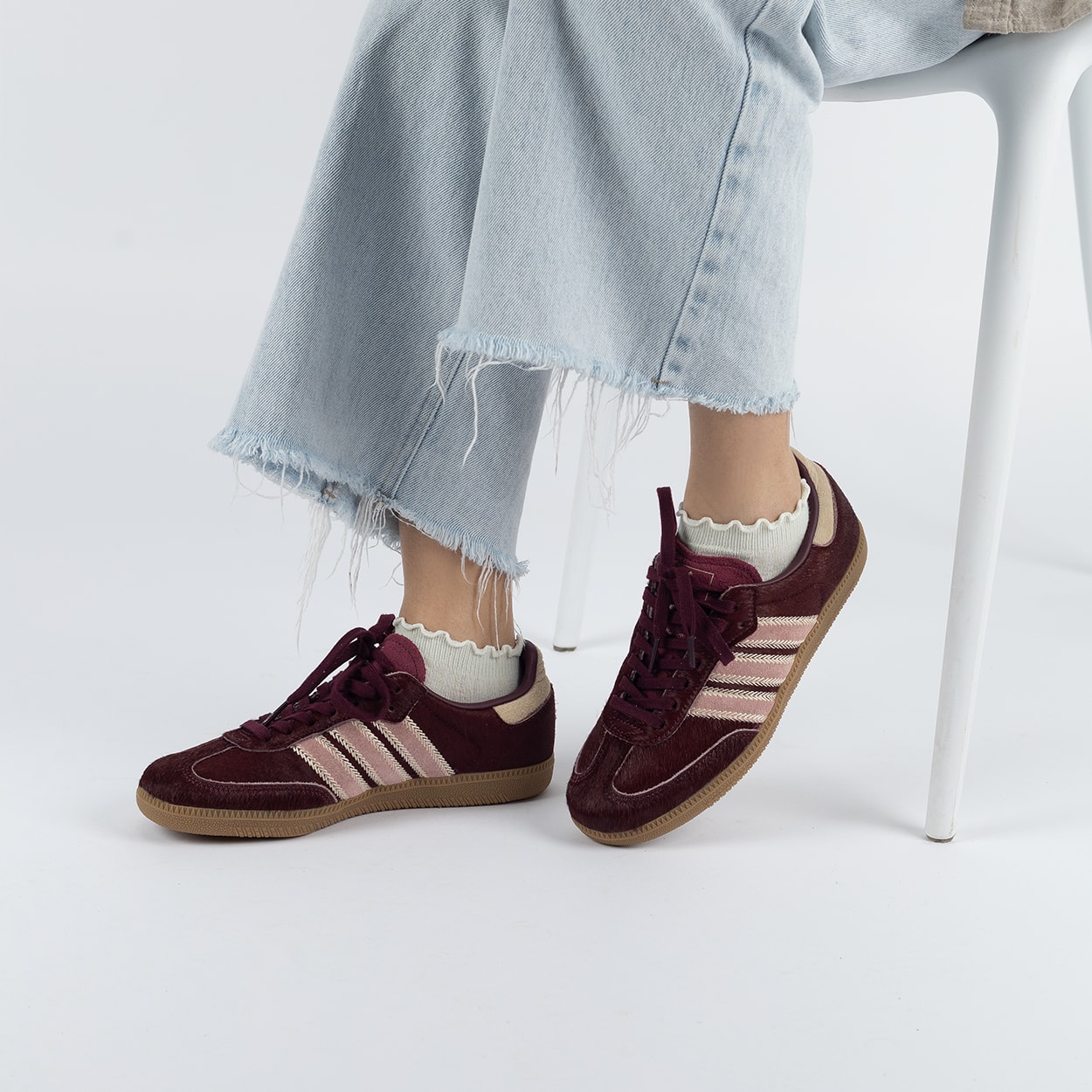 Tênis adidas Samba OG Sand Strata Maroon JP5330