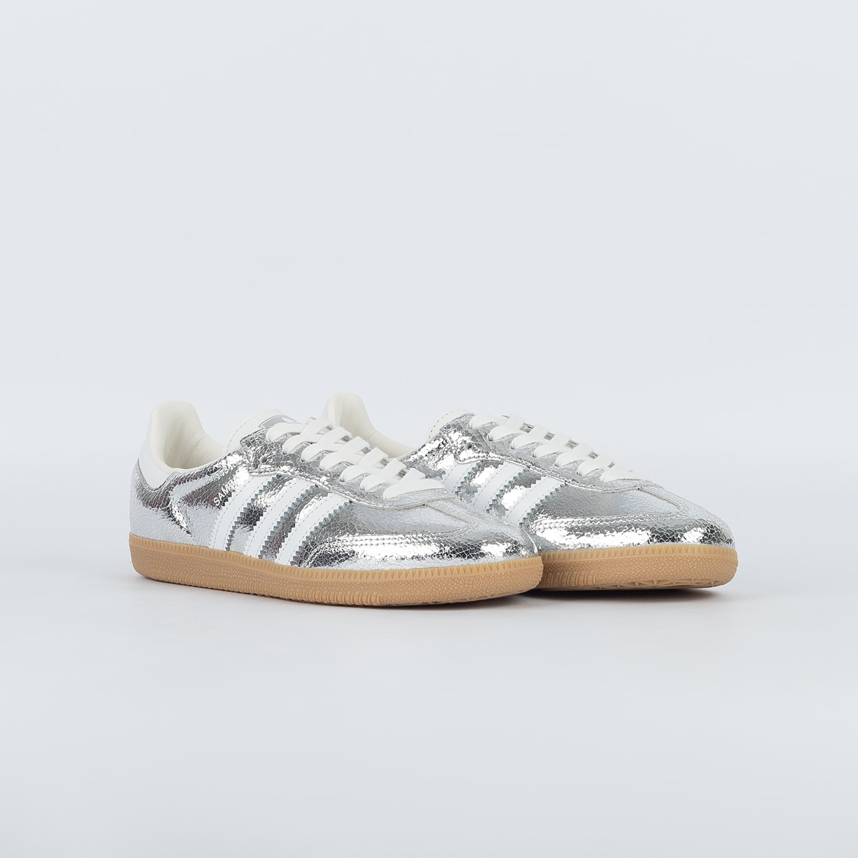 adidas SAMBA OG W JR0035 シルバー 25cm Tênis Adidas Samba Silver Metallic OG Jr0035 | Espaço.con SNEAKERS