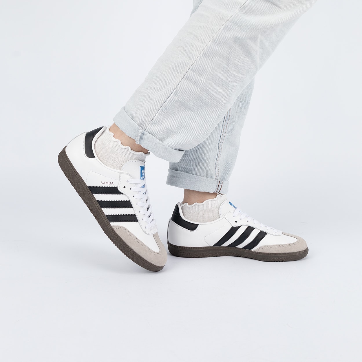 ぴsambaOG/adidas Originals スニーカー Tênis adidas Samba OG White Core Black JK3367