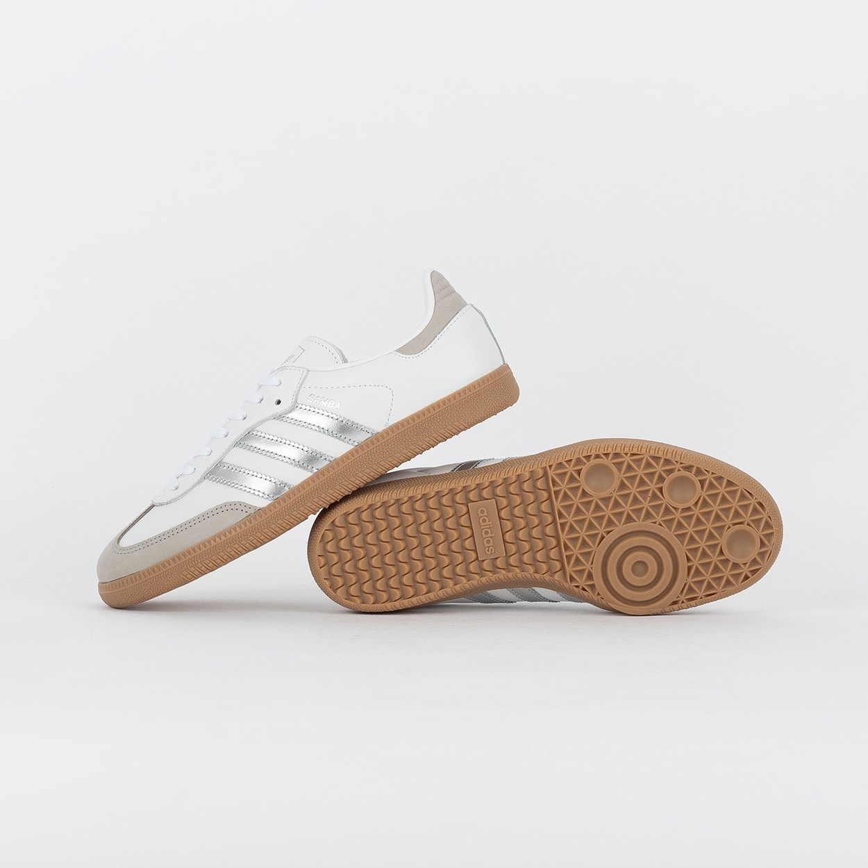 Tênis adidas Samba OG White Silver Metallic JI2725