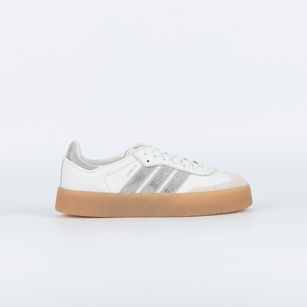adidas SAMBAE　ホワイト/シルバー Tênis adidas Sambae Crystal White Silver Metallic Gum IH4046