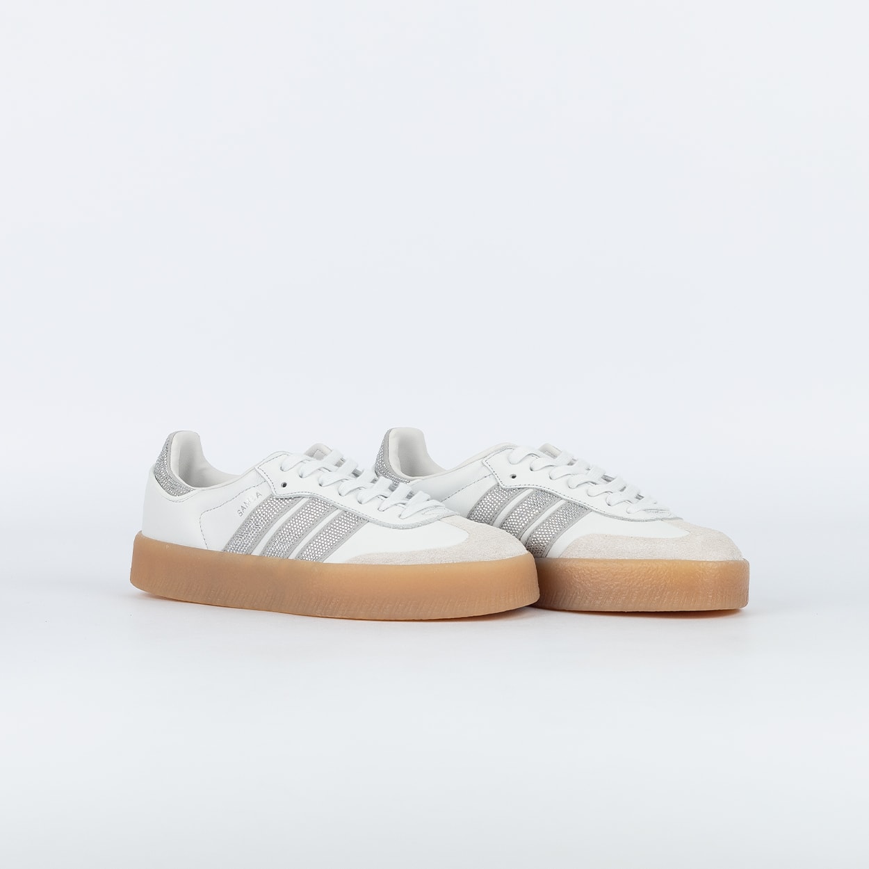 Tênis adidas Sambae Crystal White Silver Metallic Gum IH4046