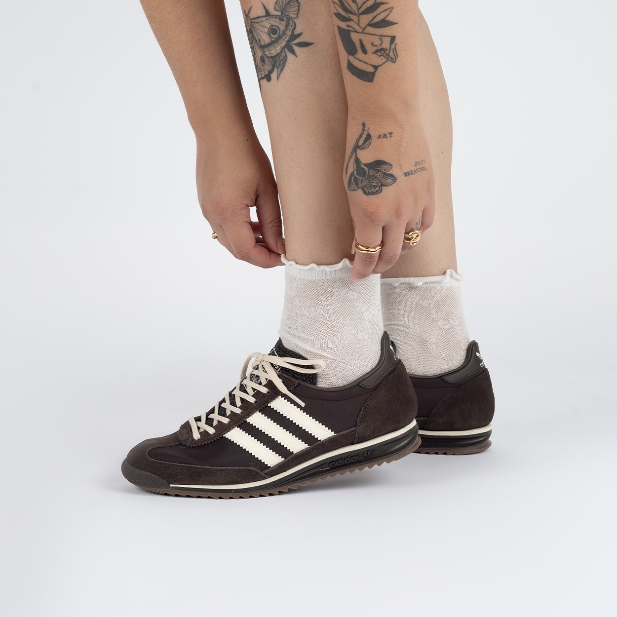 ダルバ Tênis adidas SL 72 Og Dark Brown JR7527