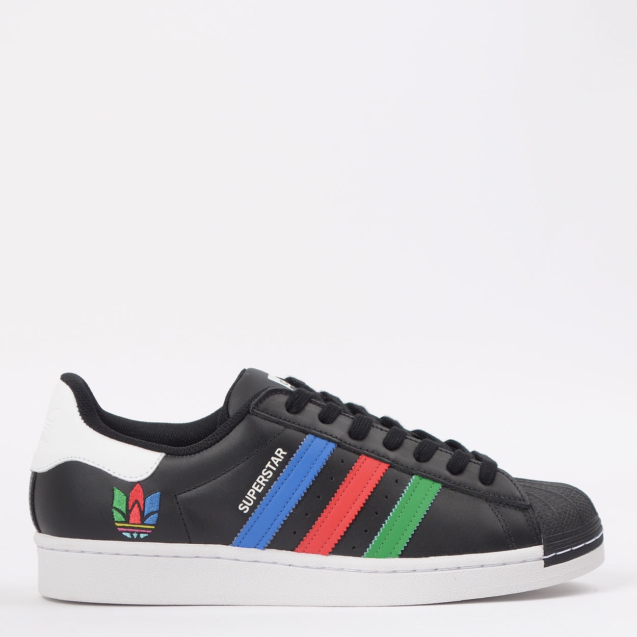 tenis adidas com listras coloridas