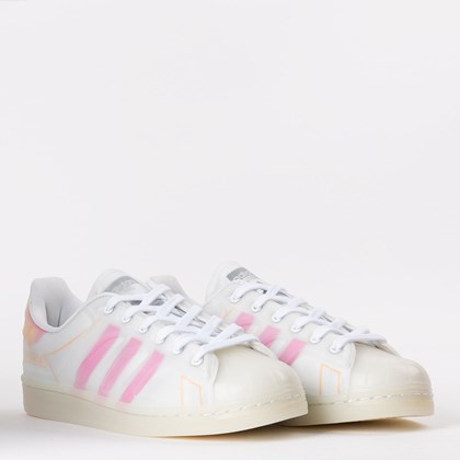 Tênis adidas Superstar FutureShell Cloud White Screaming Pink FY7357