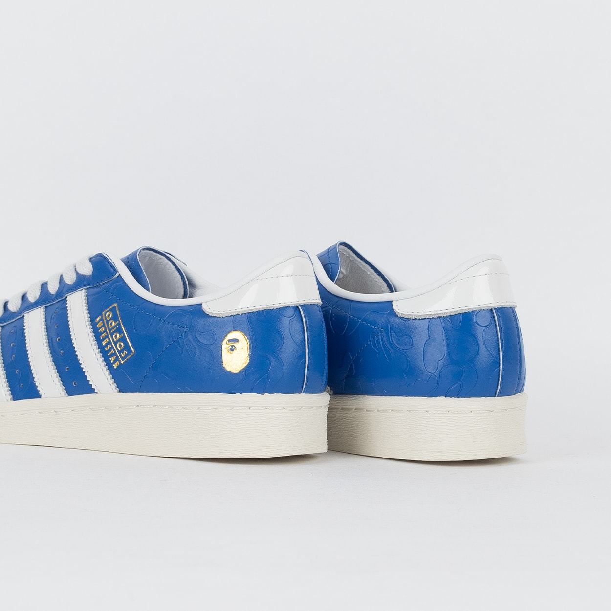 Tênis adidas Superstar Vintage V SSTR X Bape Blue Ftwwht JR2702