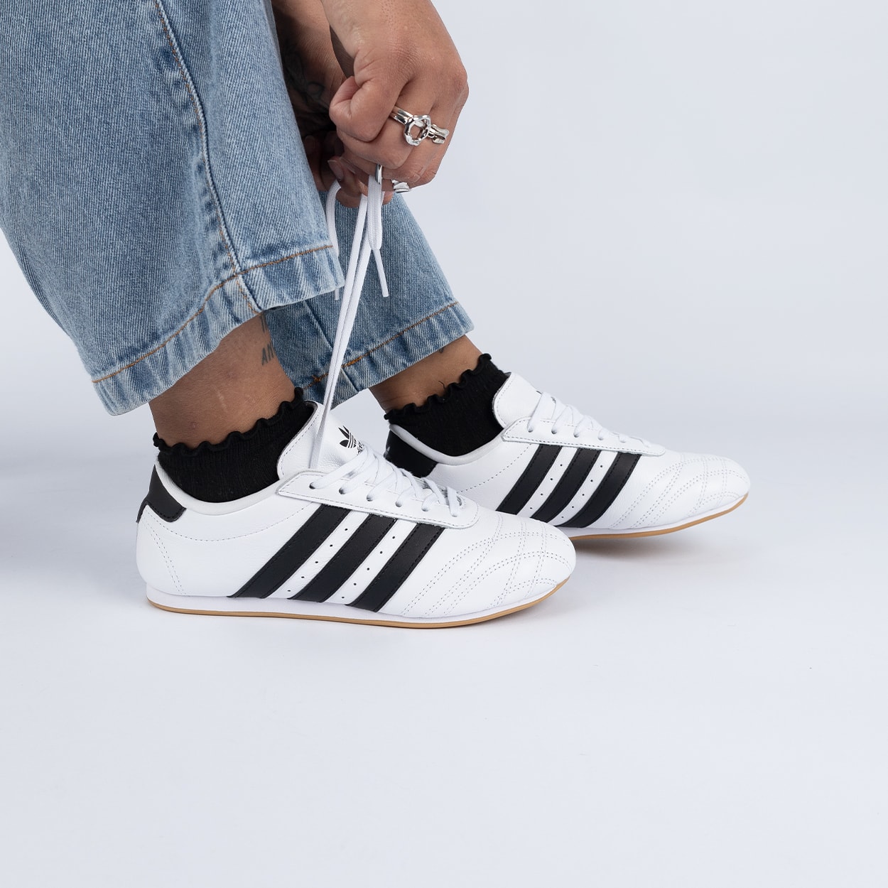 Tênis adidas Taekwondo Lace White Core Black JS1194