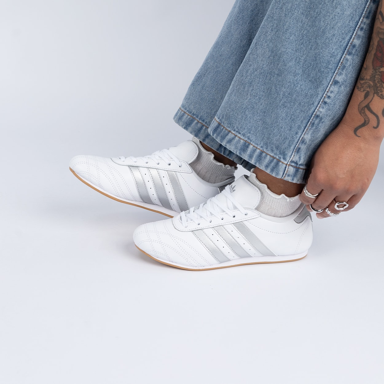 Tênis adidas Taekwondo Lace White Silver Metallic JS1192